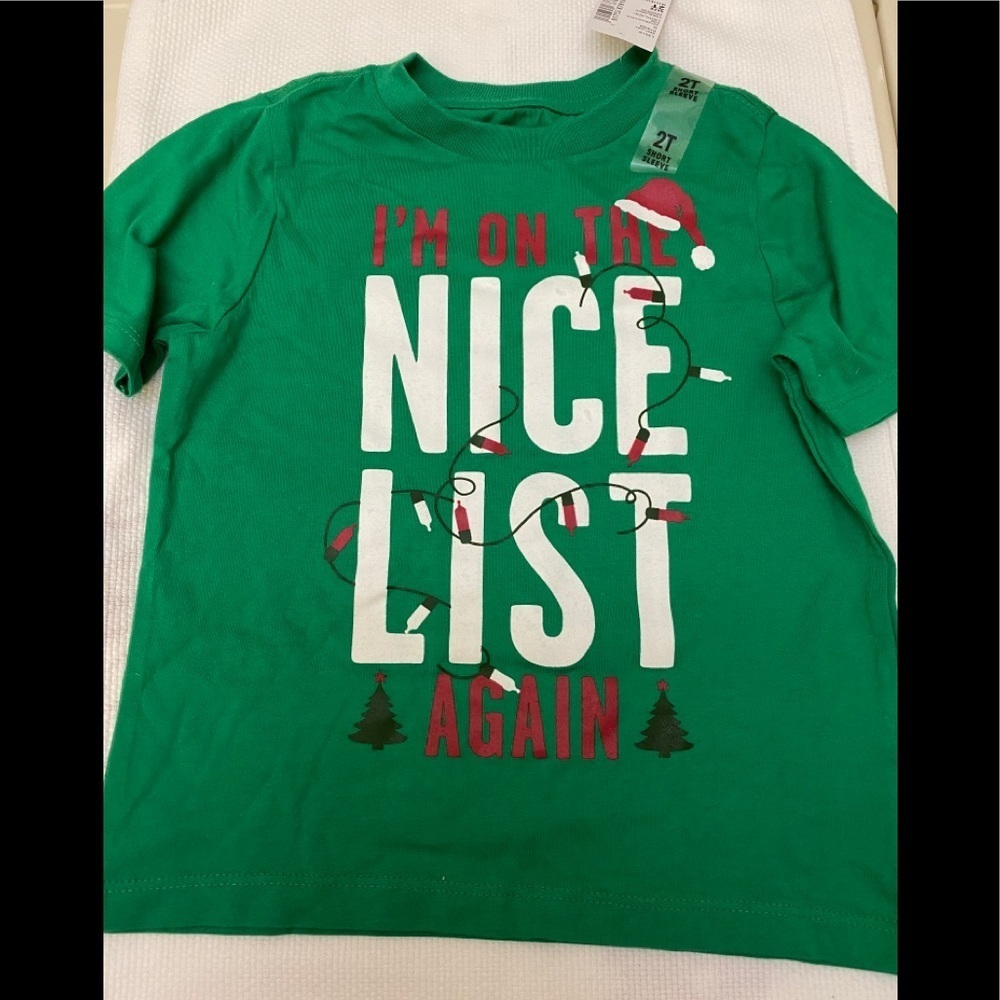 Children’s Place Toddler Nice List TSHIRT NWT